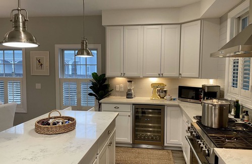 Greenport House | Greenport Village Oasis: Private Saltwater Pool, Walk to Town & Marina