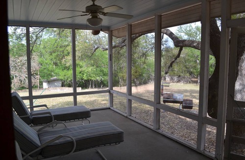 Hunt House | Guadalupe riverfront wooded Hill Country acreage located in Downtown Hunt, TX