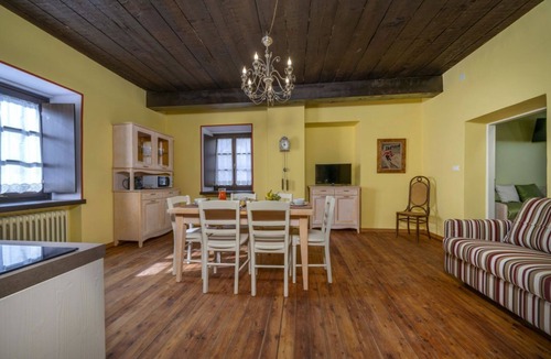 Tarvisio Apartment | GuestHost - A cozy 65 square meters apartment, perfect for eight people, located on the first floor of a historic building built in 1864 and renovated in 2025 while maintaining its historic atmosphere (NO elevator).The property is located on Tarvisio's m