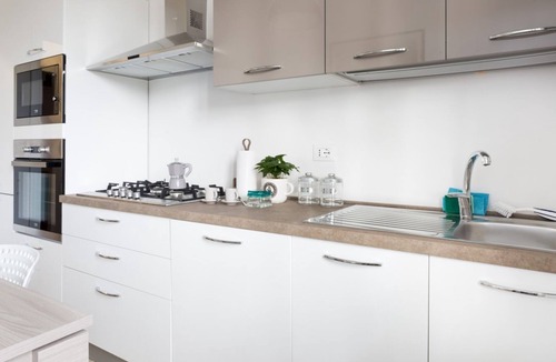 Pablo Apartment | GuestHost - The apartment is located on the raised ground floor of a building with an elevator, not suitable for the disabled. There are steps to access the elevator.In 66 square meters of space, it comfortably accommodates four people with a double bedr