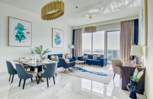 Dubai Media City Apartment | GuestReady - Modern 3BR Apt l Palm Jumeirah View