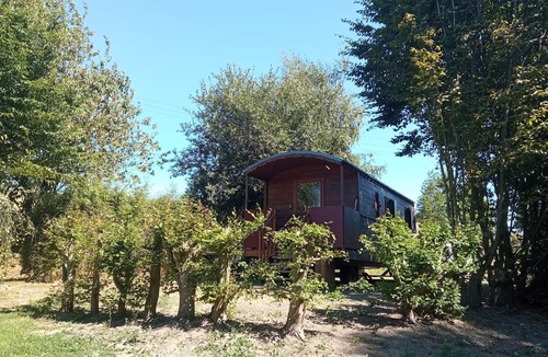 Saint-Martin-des-Champs House | Gypsy caravan in the middle of the countryside in Mont-Saint-Michel bay for 2 to 4 people.