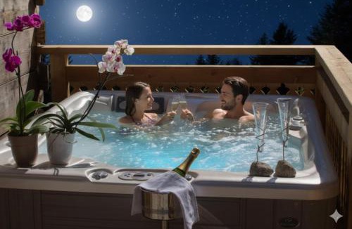 Le Lavancher Hotel | Hôtel Les Chalets de Philippe avec Jacuzzis Privatifs