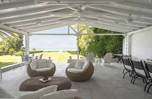 Polichrono Villa | Hanioti Beachfront Paradise Villa by Luxlikehome