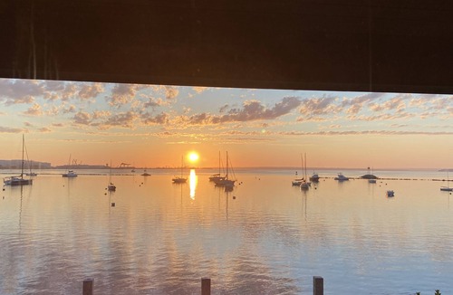North Kingstown House | Harbor front, stairs to beach; beautiful outdoor spaces, grill ,kayaks, fire pit