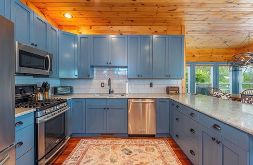 Nebo House | Harborside Haven | Lakefront, Private Dock, Game Room & Mountain Views!