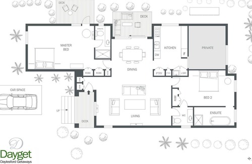 Daylesford House | Hardwood House - Award Winning Architectural Home - Walking distance to Botanic Gardens!