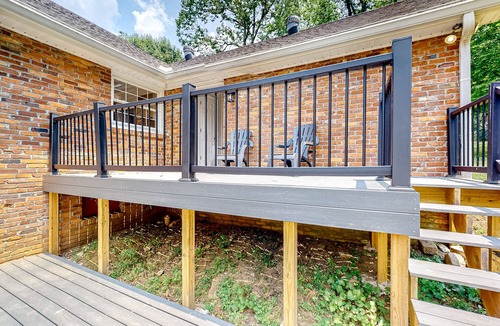 Heron Walk House | Harmonizing home with firepit, patio, deck, full kitchen, TV, and washer/dryer