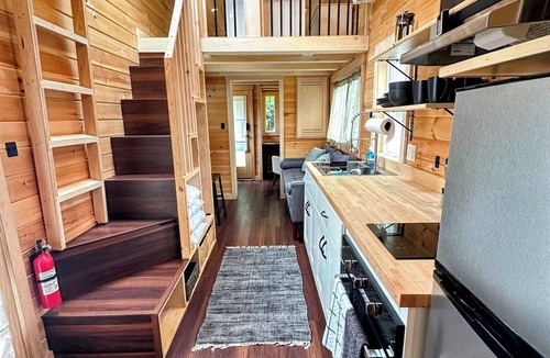 Hiouchi House | Have a blast in the Redwoods, then relax in tiny home comfort!
