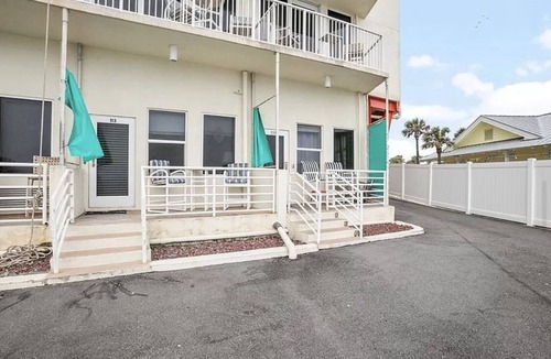 Lenox Park Condo | Heated pool. Right next to sunsplash park landshark grill and crabbys restaurant