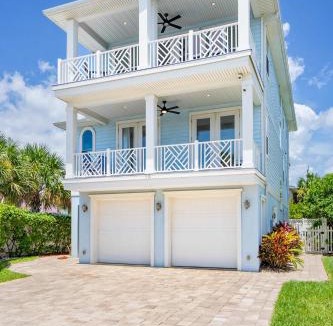 St. Augustine Beach House | Heated Pool Elevator Game Room & Ocean Decks