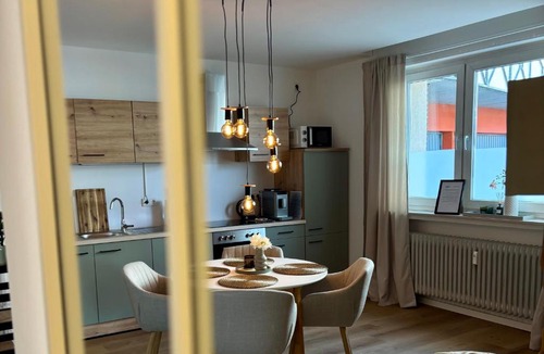Bad Driburg Apartment | Heaven Homes Studios für 4 Modern Zentral Kaffeeautomat Küche