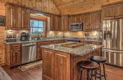 Morganton Cabin | Heavenly Hideaway - Outdoor Living Area | Panoramic Views | Hot Tub