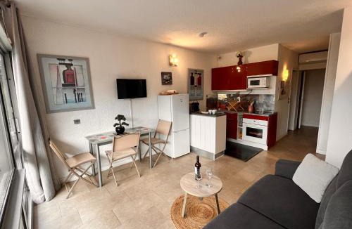 Saint-Laurent-du-Var Apartment | Heliotel Marine Studio 30m2 très lumineux avec terrasse 17m2 au 3eme étage