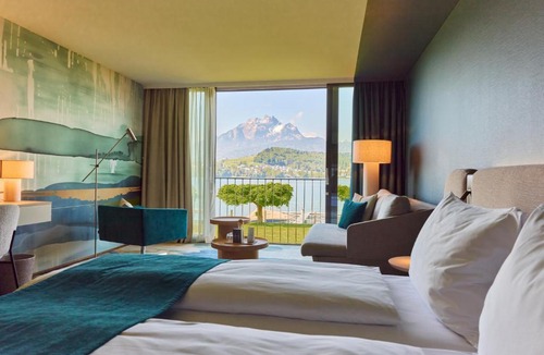 Lucerne Hotel | HERMITAGE Lake Lucerne - Beach Club & Lifestyle Hotel