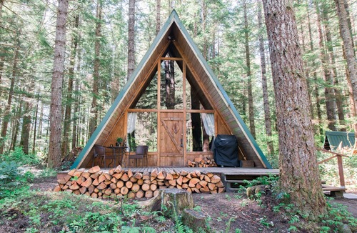 Ashford Cabin | Hidden Gem! Modern A-frame in wooded wonderland next to the Nisqually river