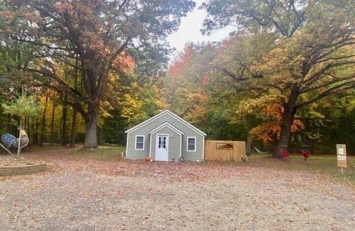 Birch Run Township Cabin | Hidden Oaks Cabin Resort | Farmhouse | Unit 5