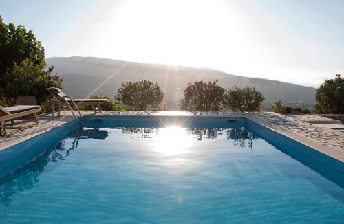 Lassithi Prefecture House | Hide away villa with pool and amazing views across Bay of Mirabelle and walking access to Tavernas