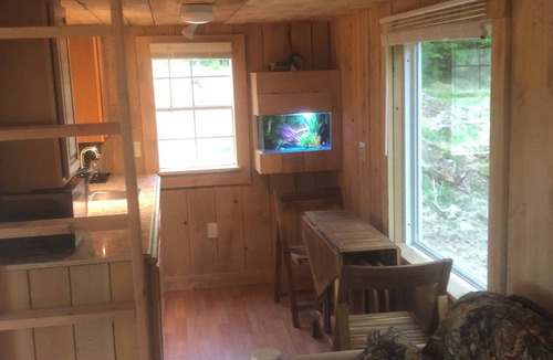 East Durham Cabin | HideAway Tiny Cabin. In the Mountains AC Bathroom. Shower. Dog Friendly.