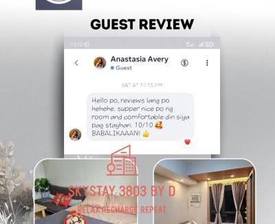 Bago Bantay Apartment | High-Floor Studio with City Views- Skystay 3803 by D