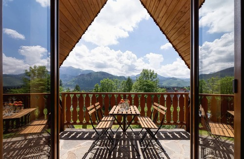 Koscielisko Apartment | Highlander Studio | View of the Tatra Mountains, Balcony, Parking