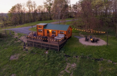 Brookville Cabin | Hillside Hideaway | Hot Tub, Cozy Cabin, Beautiful Valley Views
