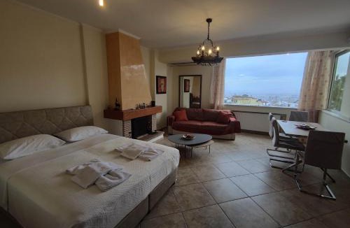 Ano Kipseli Villa | Hillside Villa, Private Pool , Panorama View & Free Parking 2km from Archaeological Museum