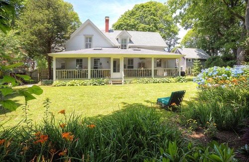West Tisbury House | Historic Captains House - Newly Renovated Primary Bathroom and Upgraded Kitchen