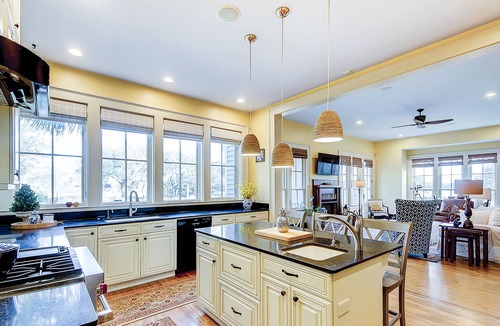 Meggett House | Historic charmer with private pool, outdoor kitchen. wrap-around porch, & dock