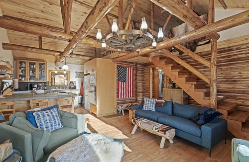 Durango House | Historic Log Cabin, Incredible Lake Views, Pet Friendly!