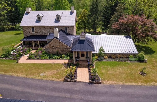 Spring City House | Historic luxury Forge mansion estate on the banks of French Creek. Pet friendly