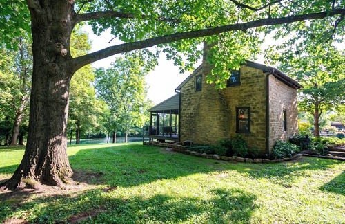 Buechel Cabin | Historic stone cabin near Bourbon Trail on private 13 acre estate property!