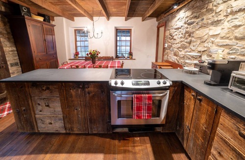 Baptistown House | Historic Stone Farmhouse w/Pool and Wood-Fired Hot Tub on 13-acre Property