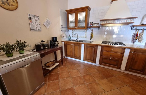 Posada Apartment | Holiday flat with fireplace, terrace and sea view