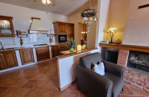 Posada Apartment | Holiday flat with fireplace, terrace and sea view