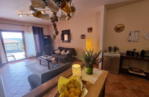 Posada Apartment | Holiday flat with fireplace, terrace and sea view