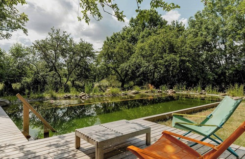 Steinbergkirche House | Holiday haven with swimming pond near Flensburg