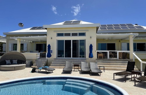 Estate Frenchman Bay Villa | Home with panoramic views with access to private beach!