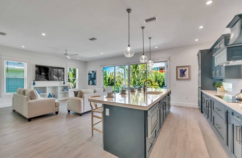 Sarasota House | Home with Waterslide, Heated Pool, Spa, Rooftop, Steps to Beach! - Sea The Light
