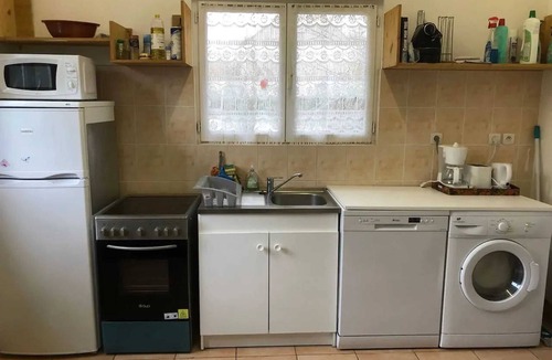 Poligny Apartment | Homerez - Charming Studio in Poligny of 80 m² with Garden View