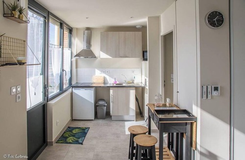Abondant Apartment | Homerez - Studio in Abondant with parking.