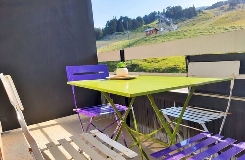 Chamrousse Apartment | Homerez - Studio in Chamrousse with Balcony