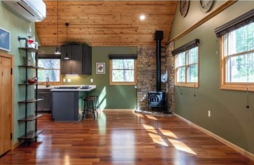 Baker Cabin | Honey Hideaway Cozy 2-bedroom cabin Baker on 2.5 acres fire pit outdoor workout