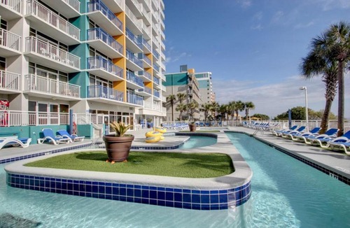 Myrtle Beach Apartment | Hosteeva 1BR Oceanfront Condo in Atlantica Resort near Boardwalk