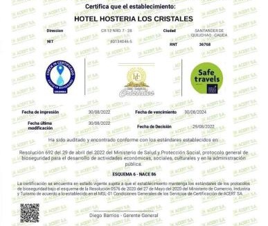 Santander de Quilichao Hotel | Hosteria los Cristales