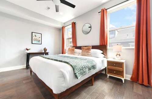 Lower Lawrenceville House | HostWise Stays - The Charlotte - Rooftop patio, Garage Parking, Prime Location, Large 3 Story Home