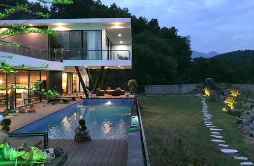 Kim Boi Villa | Hot spring bath - L’PLUS MANSION