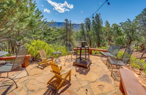 Pine House | Hot Tub, Fire Pit & Deck: Chic Arizona Retreat