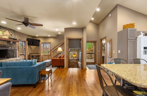 Fairview House | Hot tub, Rustic Elegance, In and outside fireplaces, Private, 10 miles to AVL.