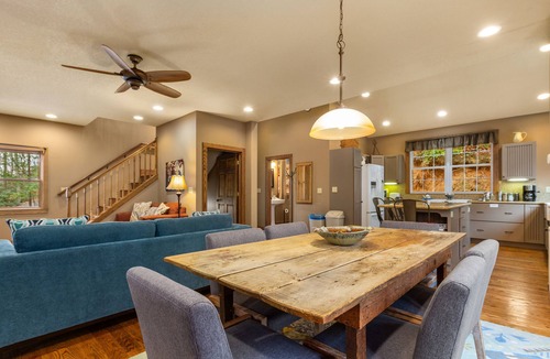 Fairview House | Hot tub, Rustic Elegance, In and outside fireplaces, Private, 10 miles to AVL.